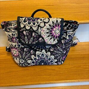 Vera Bradley Mimosa Medallion Purple Floral Compact Backpack NEW W/ TAGS!